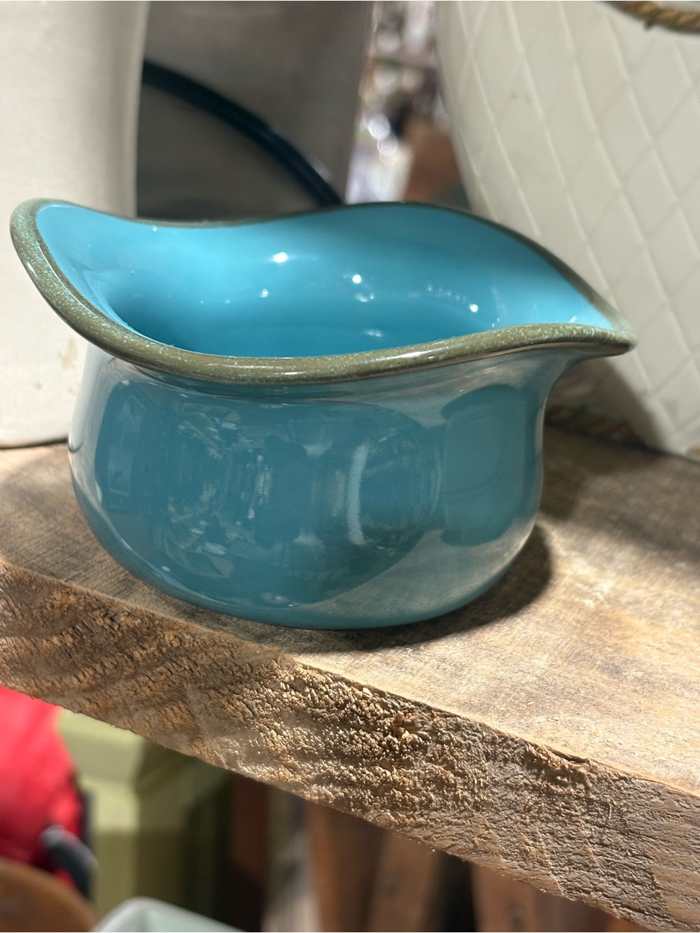 Southern Living At Home Turquoise Ceramic Bowl